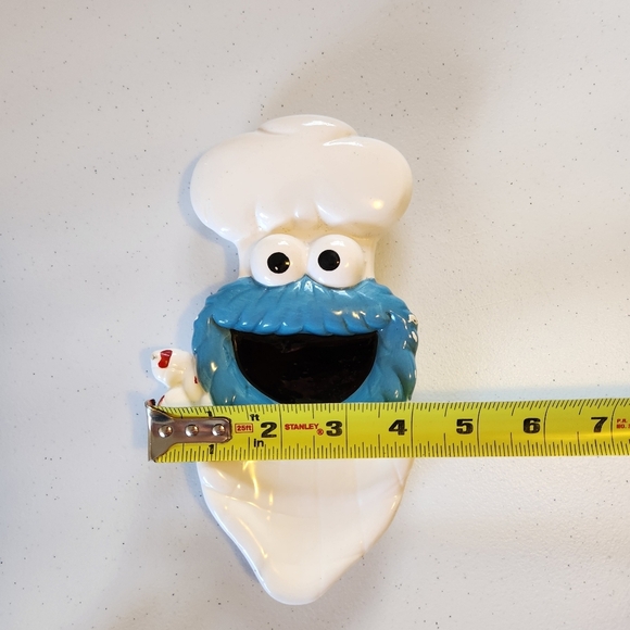 Vintage 1980s Ceramic Sesame Street Cookie Monster Trinket Soap Dish Platter 80s - Picture 7 of 7